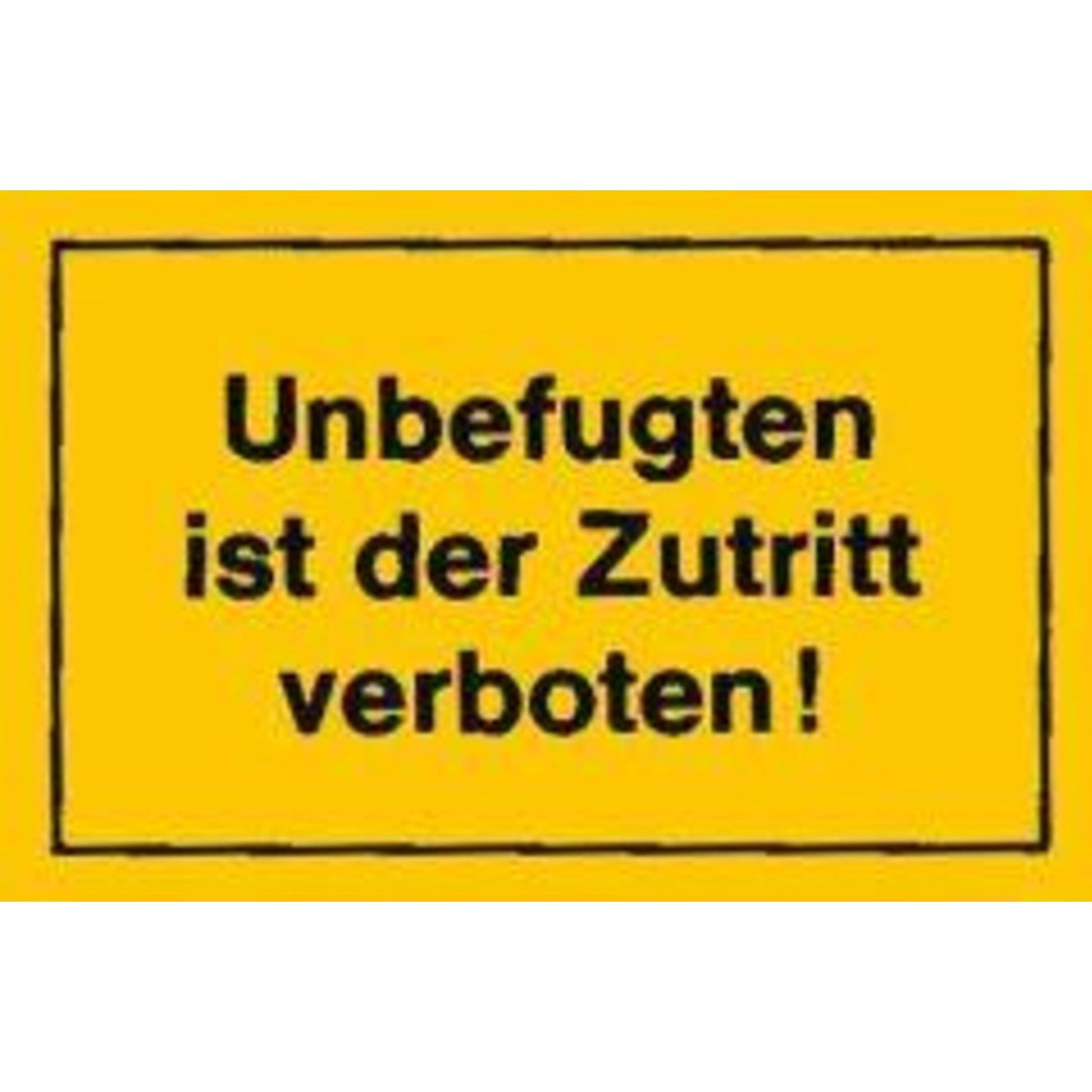 Magni Verbotsschilder Unbefugten ist der Zutrit (204087)