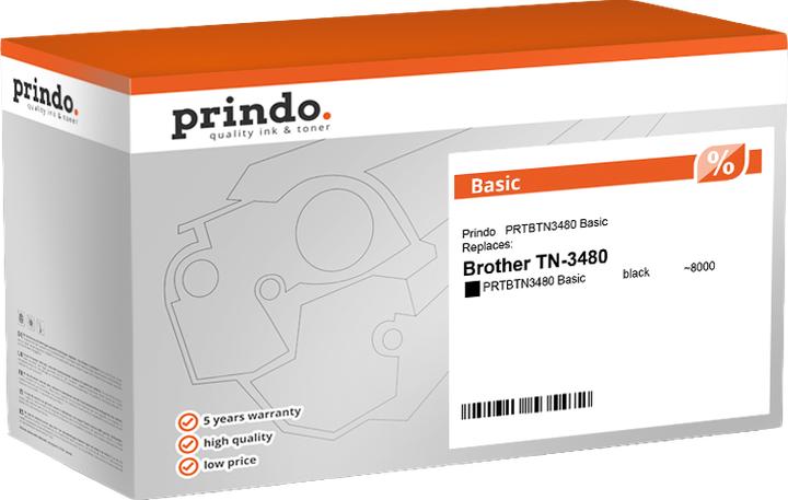 Produktbild Prindo kompatibel mit Brother TN-3480 (BK)