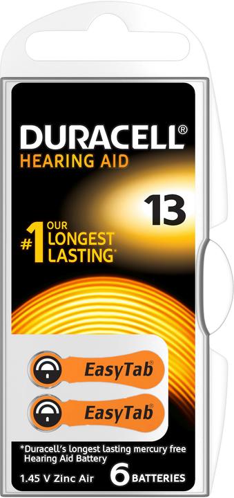 Image du produit Duracell Electronics Easy Tab (6 pcs, A13, 300 mAh)