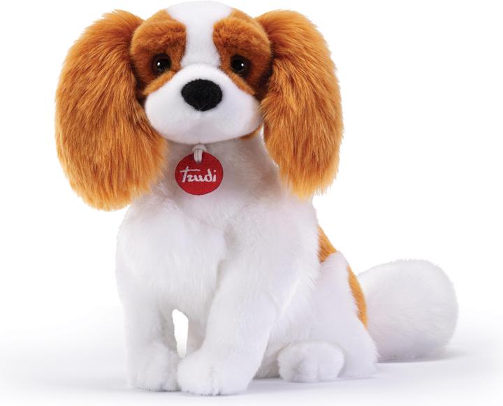 Actual product image Trudi Classic plush dog Cavalier King 16 x 27 x 30 cm (M), high-quality soft toy with soft material (30 cm)