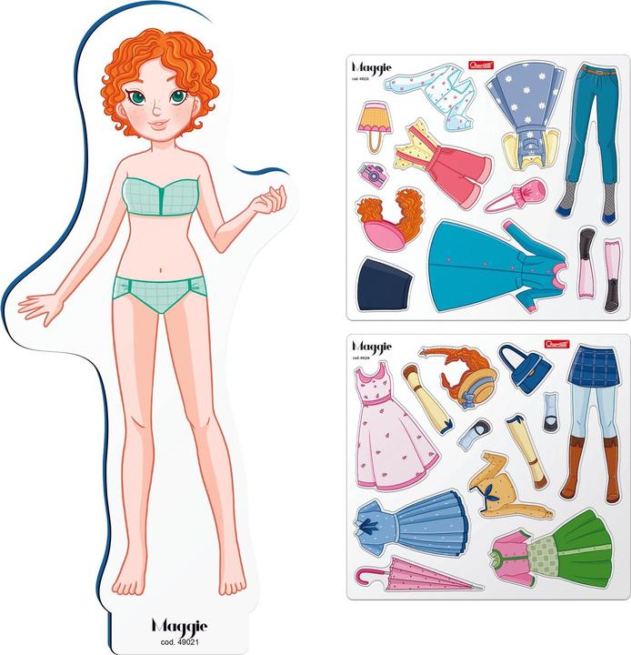 Actual product image Quercetti Maggie magnetic fashion (29 pieces)