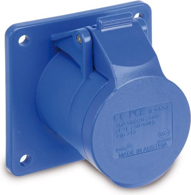 Produktbild PCE 313-6f7 Anbaudose gerade 16A 3p 6h IP44/54
