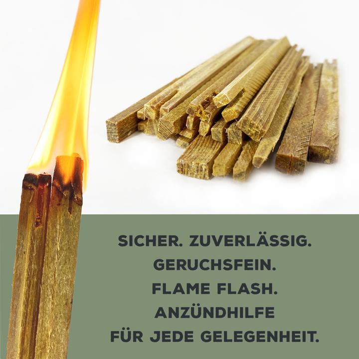 Image du produit Swissinno Allume-Feu en bois naturel FLAME FLASH - efficace - non toxique - odeur agréable. 500g