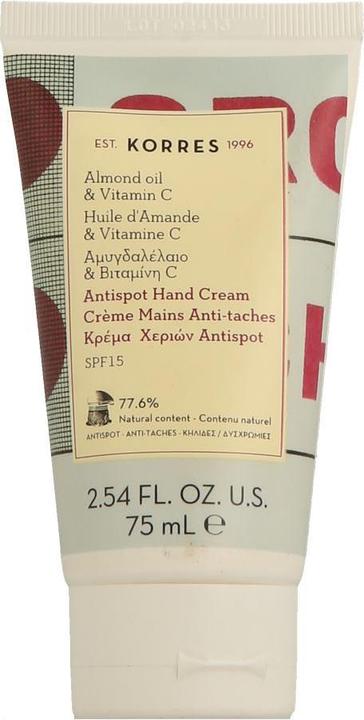 Actual product image Korres Antispot Hand Cream SPF 15 (75 ml)