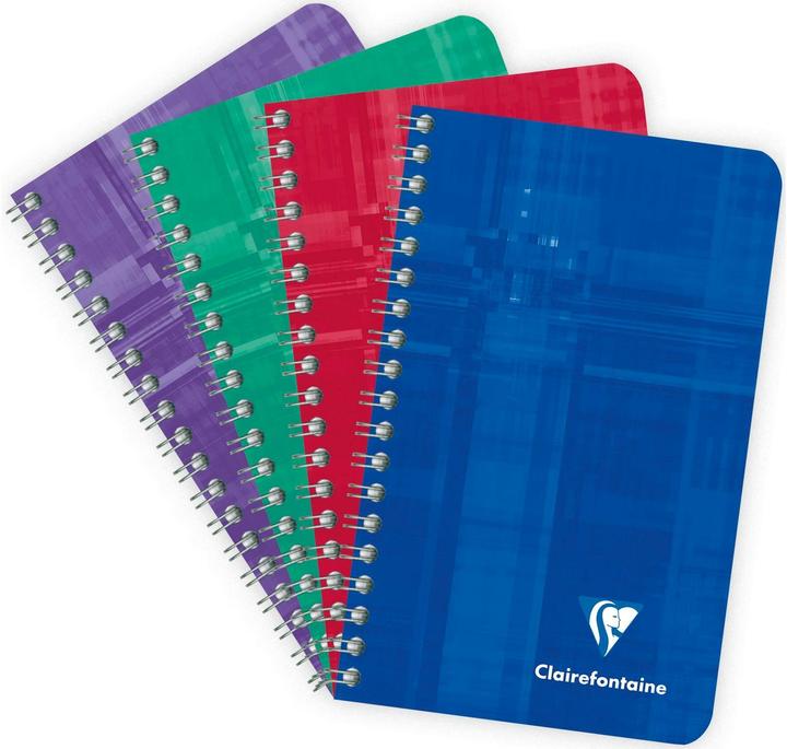 Produktbild Clairefontaine Notizheft Matris, 50 Blatt, 7.5x12cm, 4mm kariert,assortiert (A7, Kariert, Harter Einband)