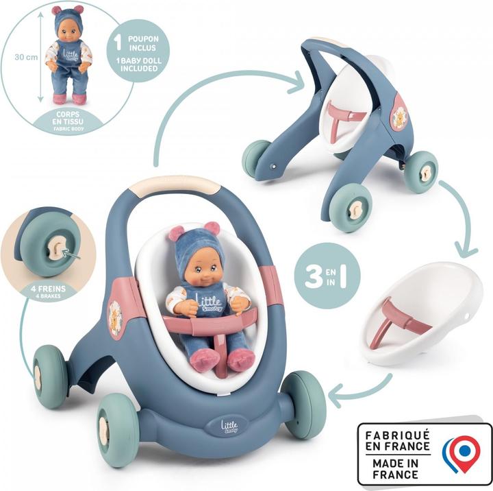 Image du produit Smoby Poussette de poupée 3 en 1
