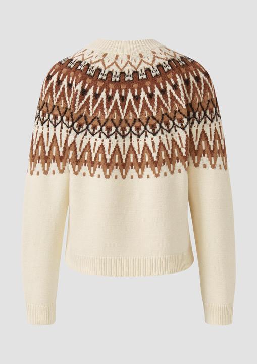 Produktbild S.Oliver Strickpullover Strickpullover mit Jacquard-Muster (48)