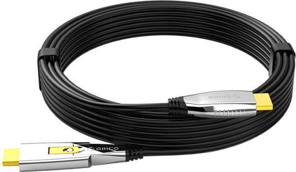 Produktbild Orico GHD802 Micro HDMI auf HDMI / HDMI auf HDMI 2-in-1 Glasfaser Kabel (15 m)