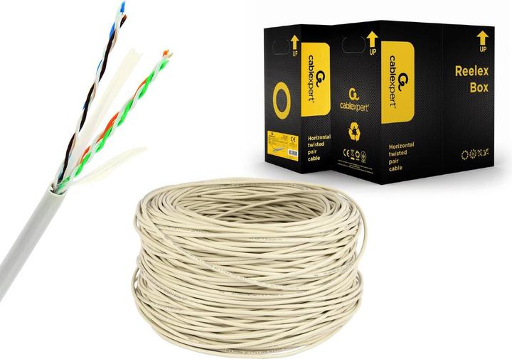 Produktbild Gembird UPC-6004SE-L Netzwerkkabel Grau 305 m Cat6 U/UTP (UTP) (U/UTP, CAT6, 305 m)