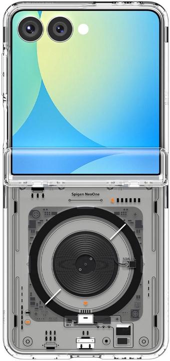 Produktbild Spigen Ultra Hybrid Pro MagSafe Case für Samsung Galaxy Z Flip 7 Zero One - Transparent (Samsung Galaxy Z Flip7)