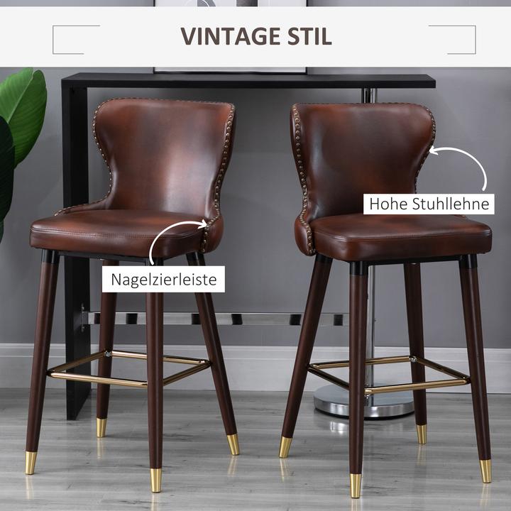 Actual product image Homcom Bar stool set of 2