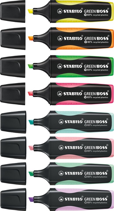 Produktbild STABILO GREEN BOSS Textmarker (Mehrfarbig, 5 mm, 8 x)