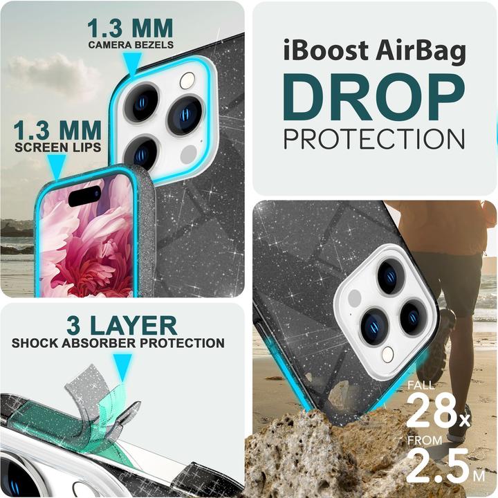 Produktbild Nalia Glitzer Hülle (Apple iPhone 15 Pro Max)