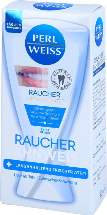 Image du produit Perl Weiss PERLWEISS Blanchiment dentaire pour fumeurs, 50 ml ZCR (50 ml, Bains de bouche)