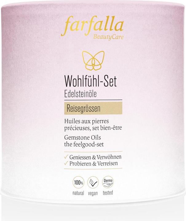 Produktbild Farfalla Edelsteinöle Wohlfühlset (Körpercreme, Körpergel, Körperlotion, Körpermilch, 10 ml)