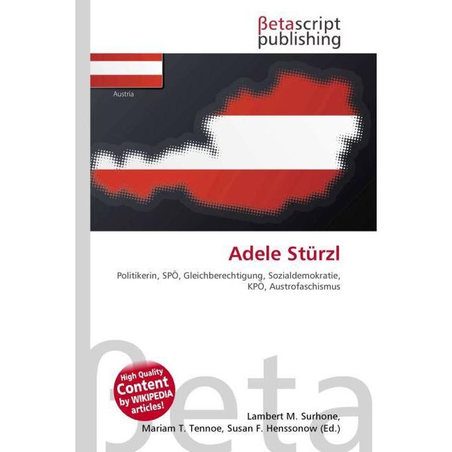 Adele Stürzl, Fachbücher