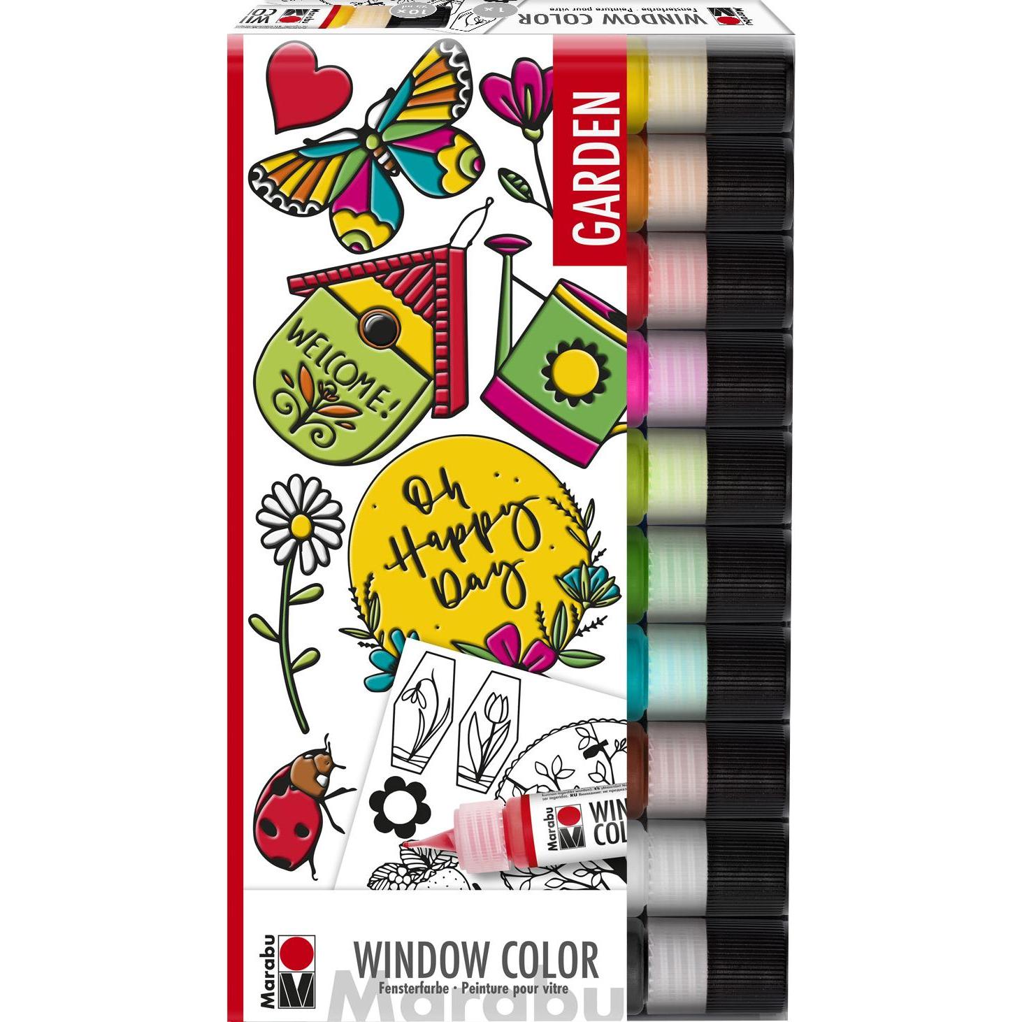 Marabu, Künstlerfarbe + Bastelfarbe, Garden (Multicolor, 250 ml)