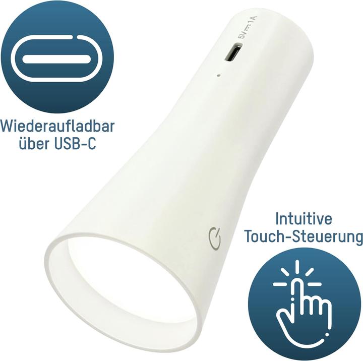 Image du produit Ansmann Touch-Light 3in1 1600-0526 Lampe de table LED Blanc (150 lm)