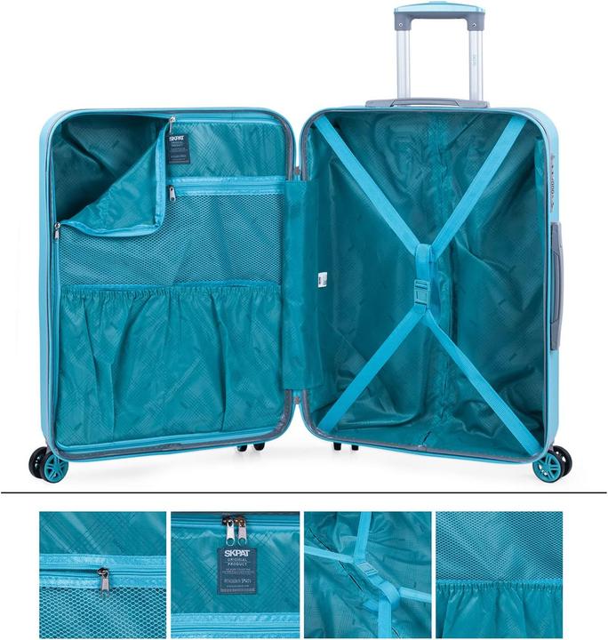 Produktbild Skpat Hartschalenkoffer mit 4 Doppelrädern, TSA-Schloss (68 l)