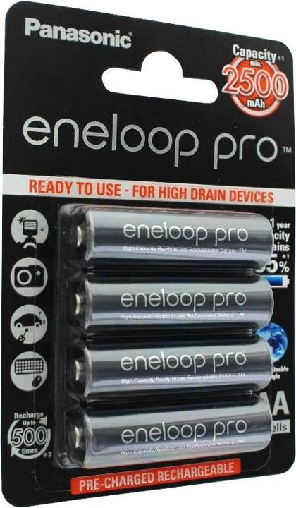 Immagine prodotto Panasonic Eneloop Pro (4 pz., AA, 2500 mAh)