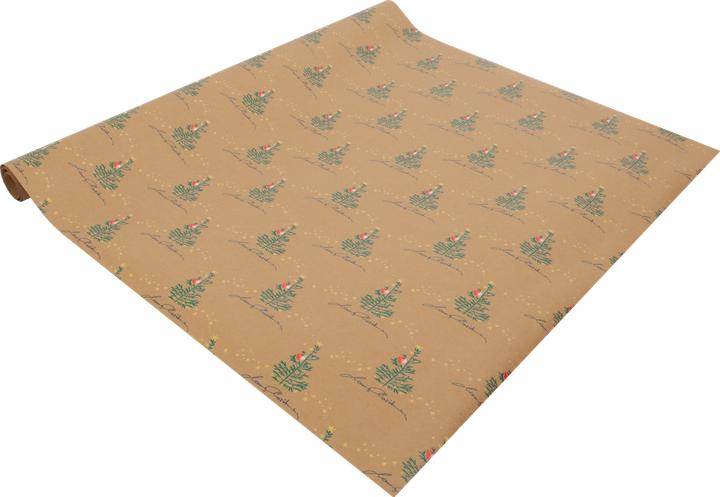 Actual product image Sigel Christmas Gift Wrapping Paper "Christmas with apples (1x)