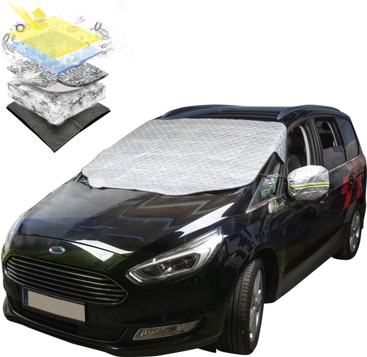 Actual product image Walser Premium thermal windscreen protector with side mirror cover