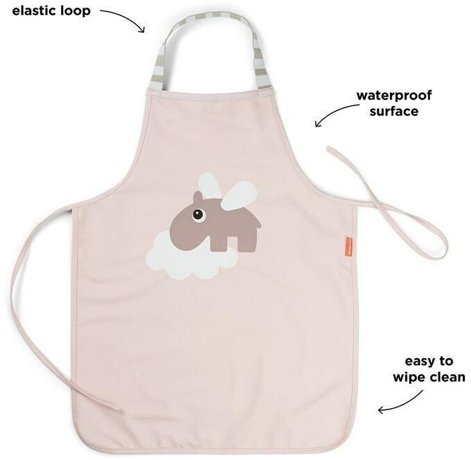 Produktbild Done by Deer Wasserdichte Kinderschürze Happy clouds Rosa (One Size)