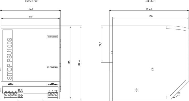 Produktbild Siemens SITOP smart: PSU100S 24V/20A