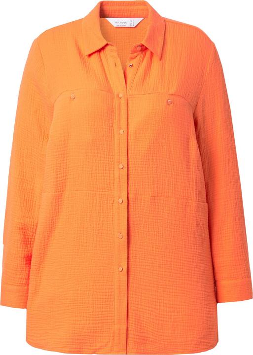 Immagine prodotto Miamoda Bluse, A-Linie, Musselin, Ziernähte (52)