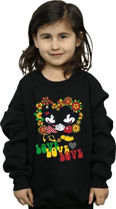 Immagine prodotto Disney Mickey And Minnie Mouse Hippie Love Felpa Ragazze (152, 158)