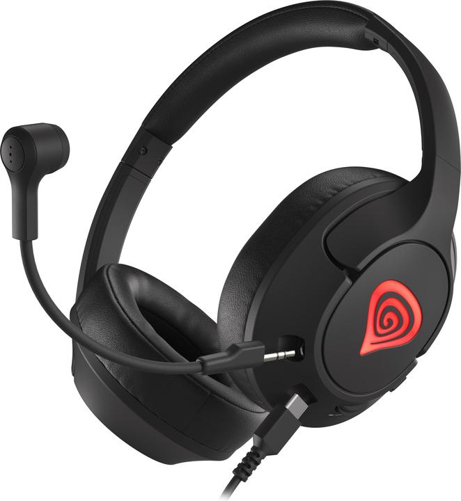 Actual product image Genesis Radon 800 Gaming Headset, On-Ear, Wired, Microphone, Black (Cable)