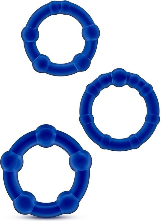 Produktbild Blush Stay Hard Perlen Cockringe Blau (3.80 cm)