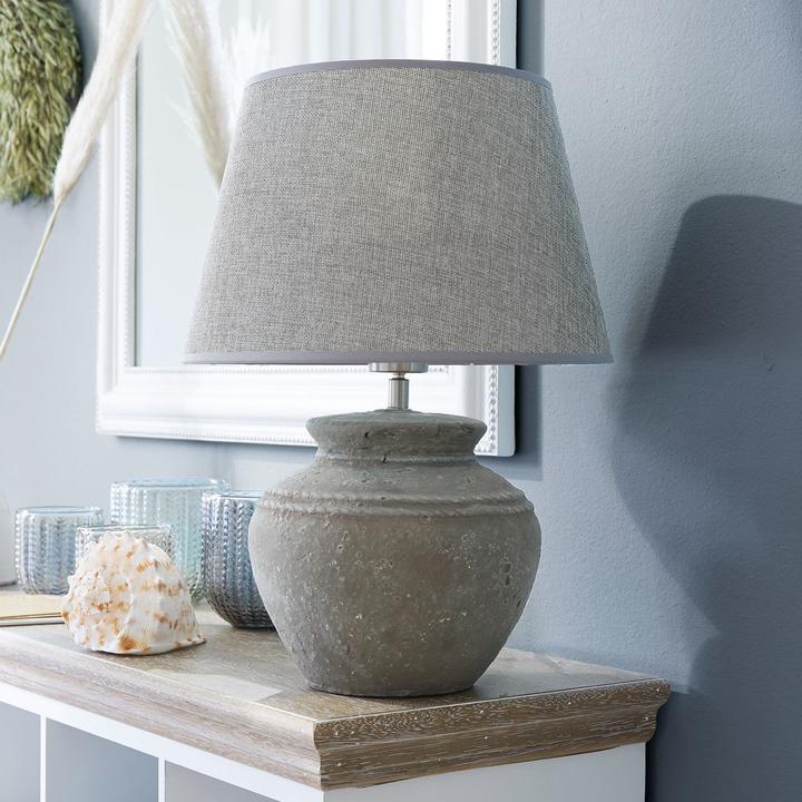 Image du produit Loberon Lampe de table Cleveland gris (E27)