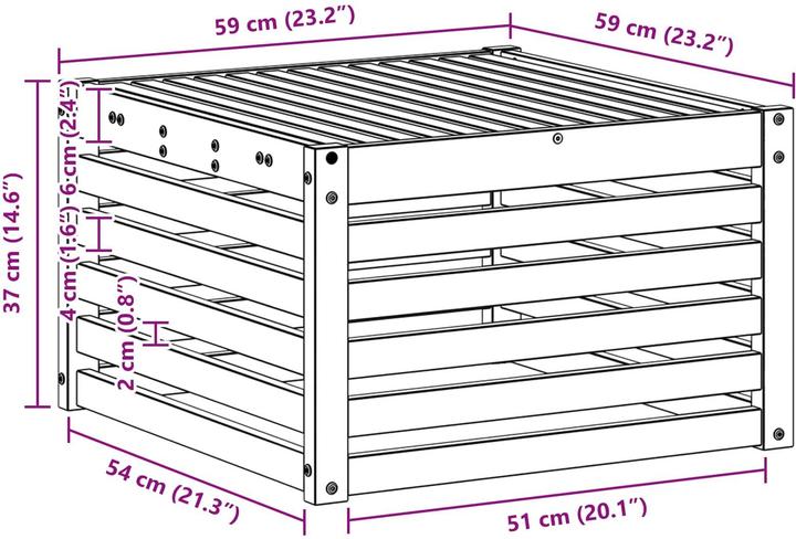 Produktbild vidaXL gartenmöbel