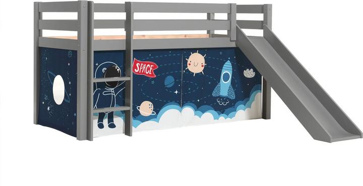 Actual product image Vipack Space Shuttle half-height bed with slide (90 x 200 cm)