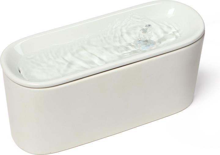 Cat Mate 800ml USB Ceramic Water Fountain - light grey (80 cl)