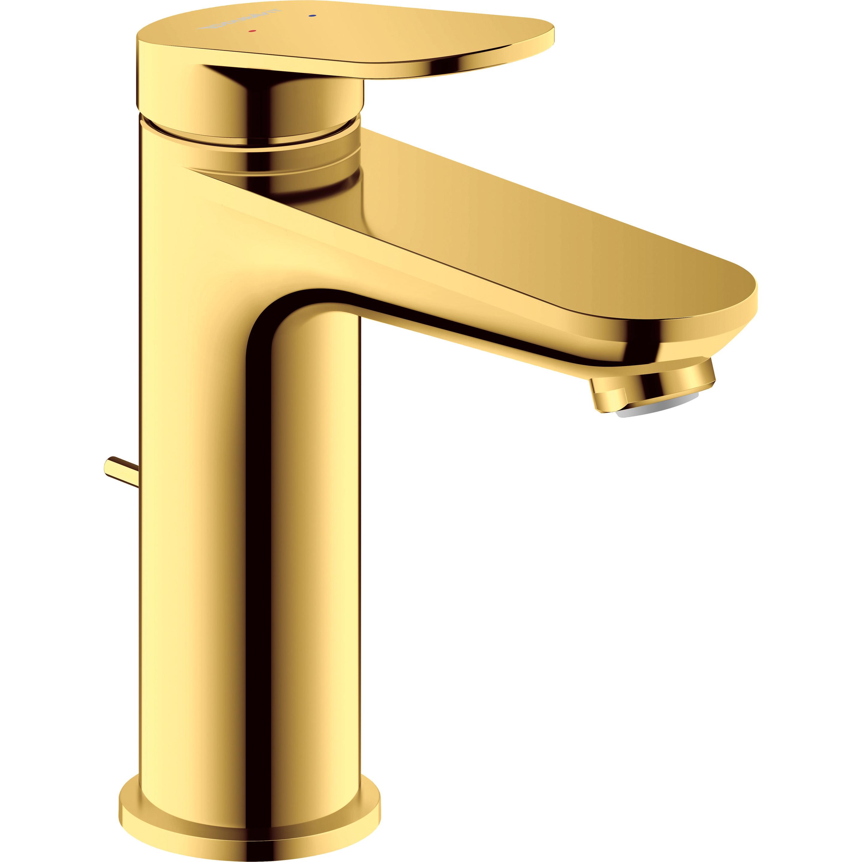 Duravit, Badarmatur, Wave Einhebel-Waschtischmischer, Ausladung 122 mm, mit Ablaufgarnitur, WA10200010