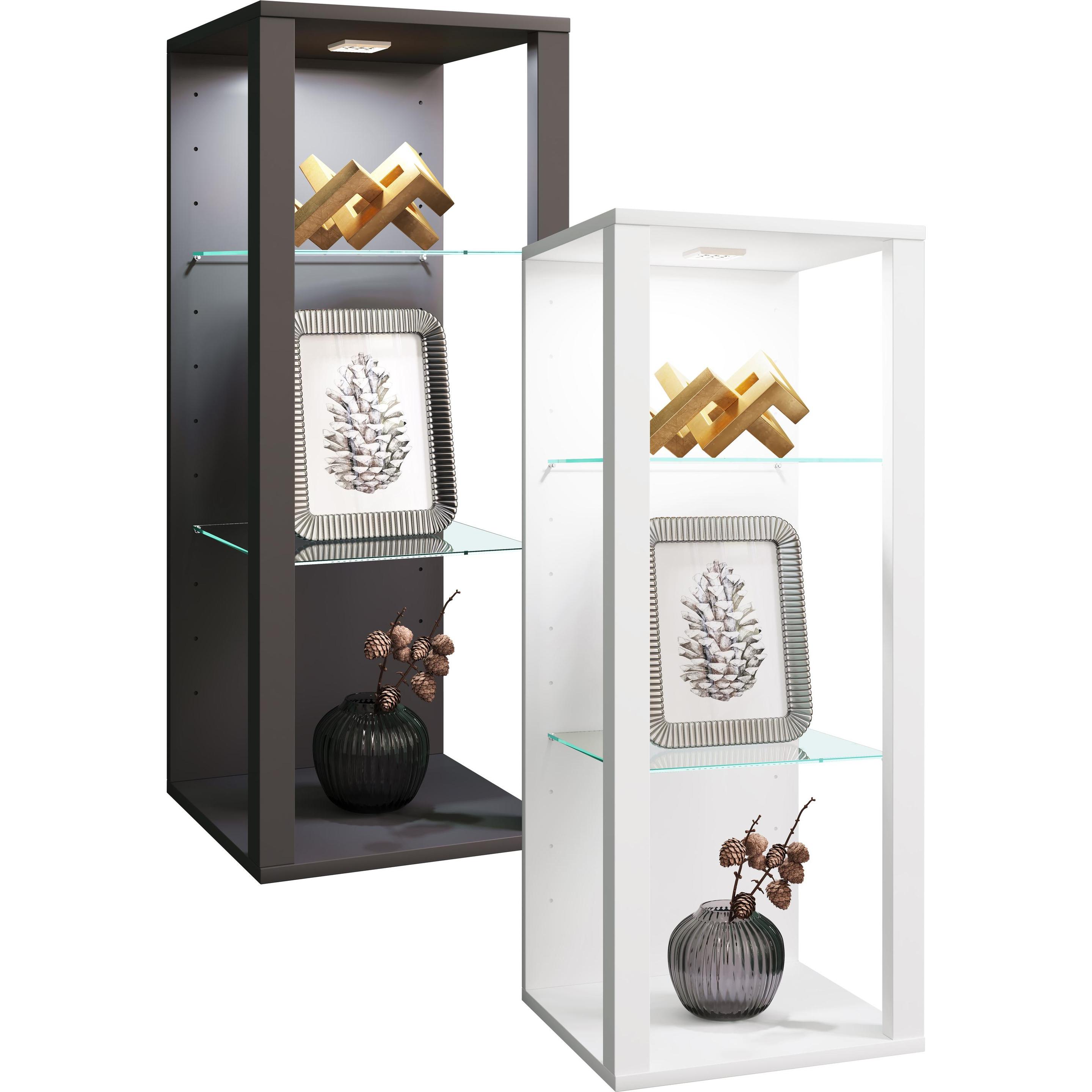 Thumbnail - VCM, Vitrine + Buffetschrank, Glas Wandvitrine Wandregal Glasol MW (90 x 35 x 35 cm)