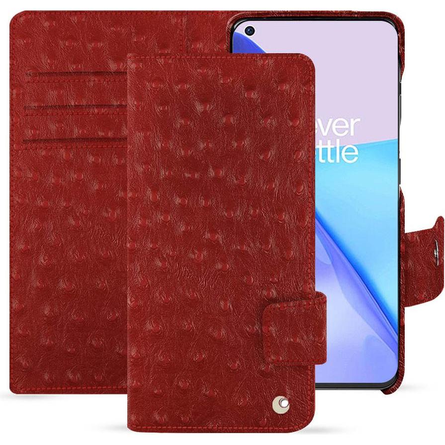 Noreve Lederschutzhülle OnePlus 11 (OnePlus 11), Smartphone Hülle, Rot
