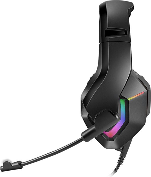 Image du produit Varr Casque de jeu pro avec rétroéclairage RGB, microphone ultra-sensible (.) Boom, annulation du bruit (Filaire)