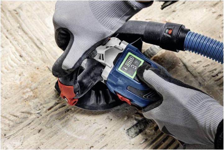 Produktbild Bosch Professional Blau 0601776201 GBR 18V-15 S 18V Accu Betonslijpmachine xcl. accu en lader in L-BOXX (Betonschleifer)