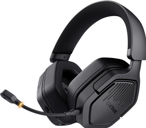 Actual product image Trust Gxt493 Carus Wrls Headset Blk (Cable, Wireless)