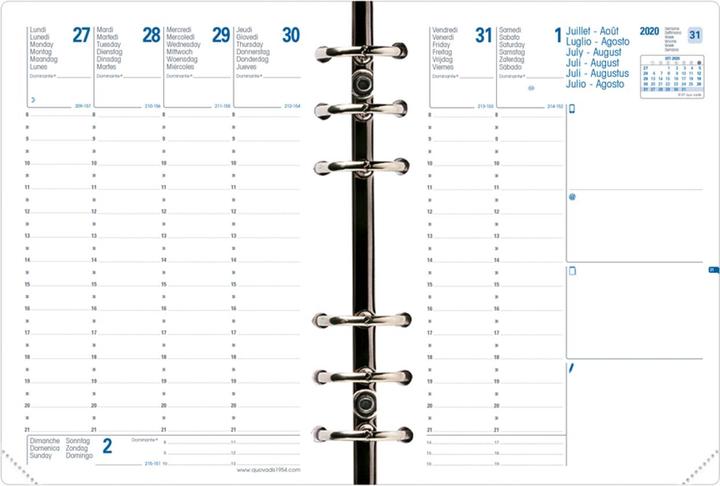 Produktbild Quo Vadis Ersatz-Einlage (A6, 1 Woche / 2 Seiten)