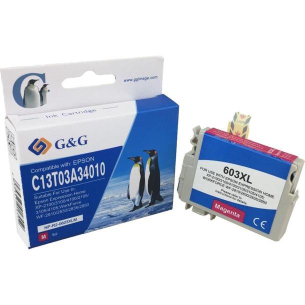 G&G, Druckerpatrone, Compatible inkt voor Epson T603XL Magenta (C13T03A34010)