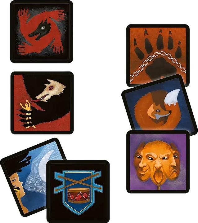 Immagine prodotto Asmodée LUID0006 - Personaggi - Lupi mannari della foresta desolata, 8-28 giocatori, età 10+ (espansione EN) (Tedesco)