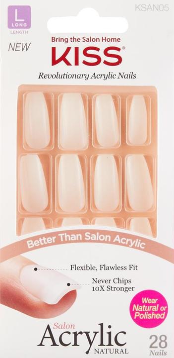 Image du produit KISS Acrylique de salon naturel (Ongles artificiels, Transparent)