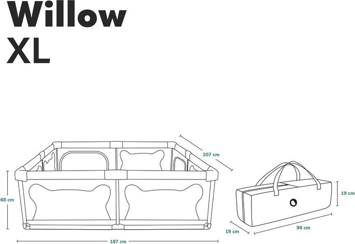 Immagine prodotto Lionelo Willow XL (187 cm, 187 cm)