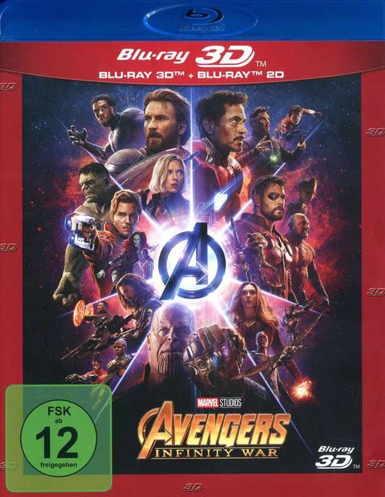 Actual product image Disney Interactive Studios Avengers: Infinity War 3D BD (3D / 2D) (3D Blu-ray, 2018, German)