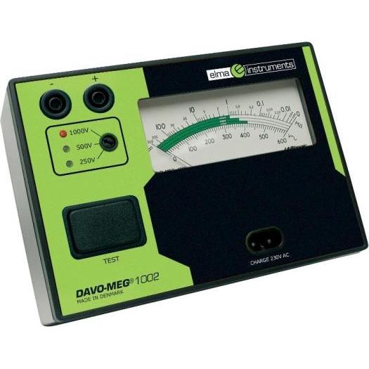 Elma Instruments, Detektor, Isolationstester DAVO-MEG 1002 genopladelig isolationstester EN61010-1 KAT III 300