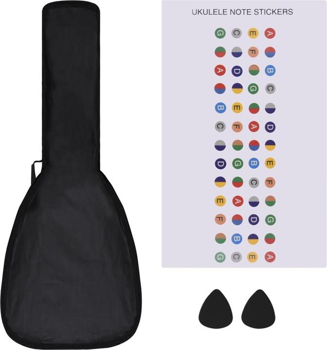 Actual product image VidaXL Soprano ukulele set with bag for children 21" (Soprano, Soprano)
